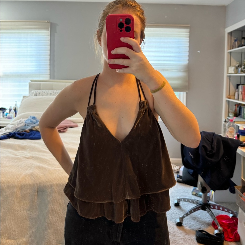 urban outfitters brown tank top